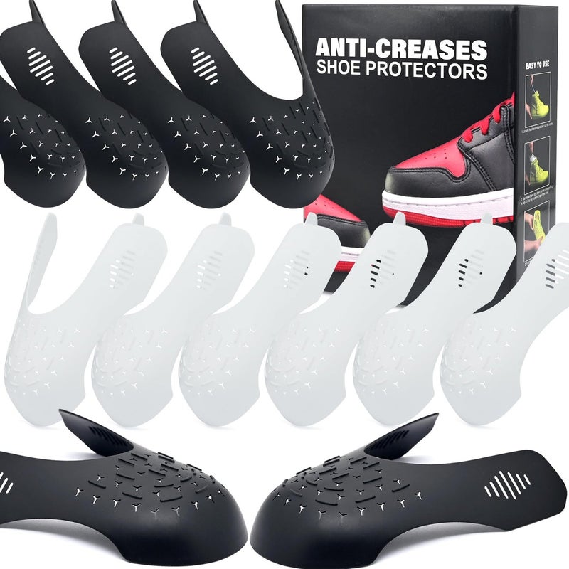 TUPEED 6 Pairs Crease Protectors for Shoe Sneakers, Air Jordan,Air Force, Dunks and More，Shoe Shape Holder - Image 1